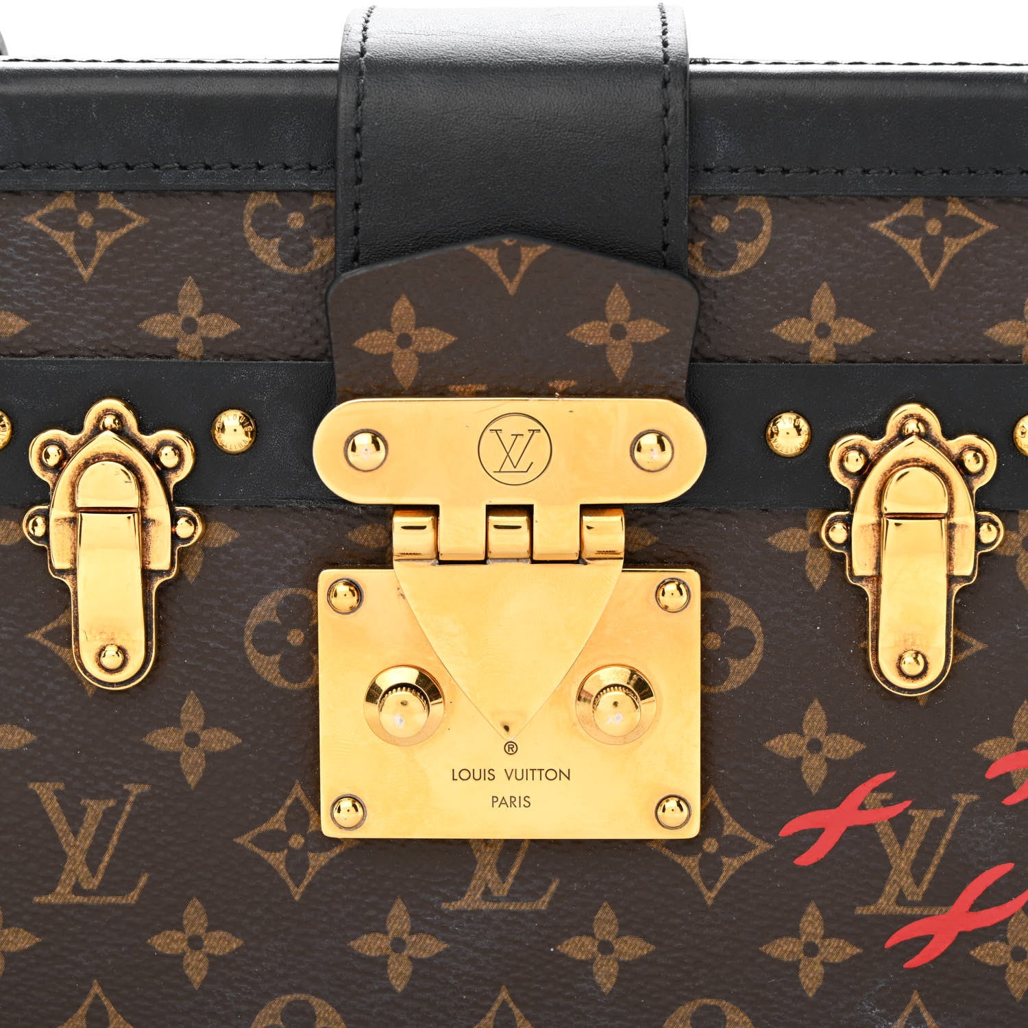 Louis Vuitton Monogram Petite Malle Black 8 of 11