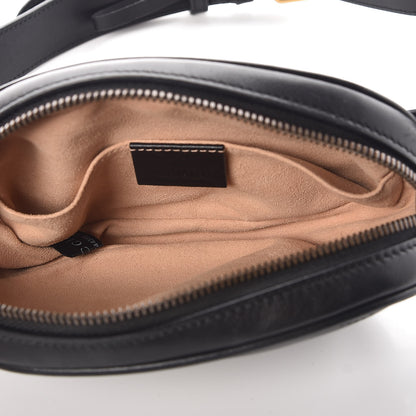 Gucci Calfskin Matelasse GG Marmont Belt Bag 95 38 Black 5 of 7