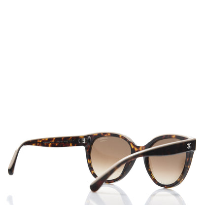 Chanel Acetate CC Butterfly Sunglasses 5414 Tortoise Beige 4 of 9
