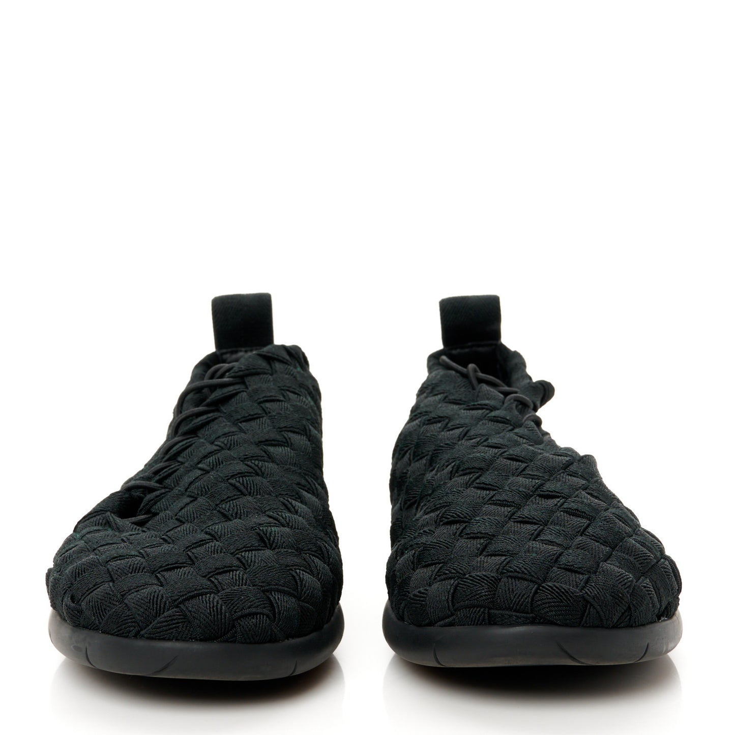 Intrecciato Woven Womens Sneakers 42 Black