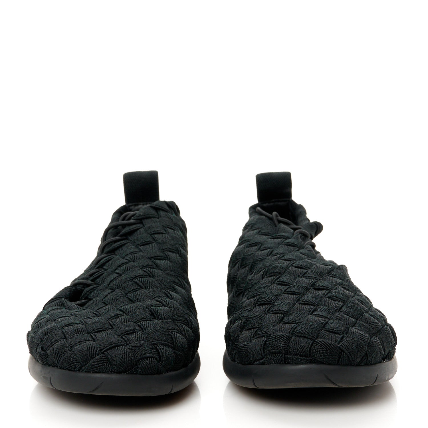 Bottega Veneta Intrecciato Woven Womens Sneakers 42 Black 3 of 8