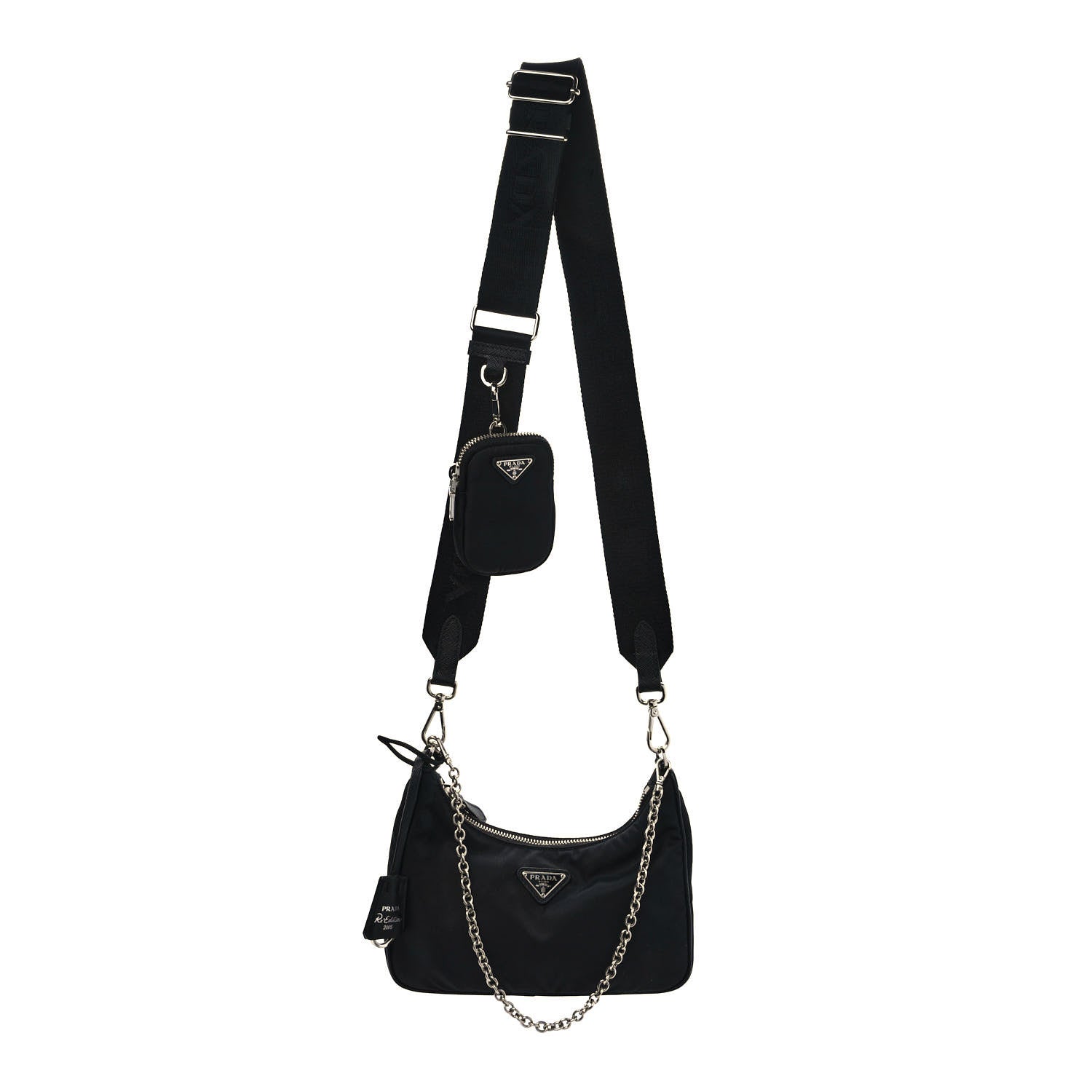 Prada Nylon Re-Edition 2005 Shoulder Bag Black 1 of 8