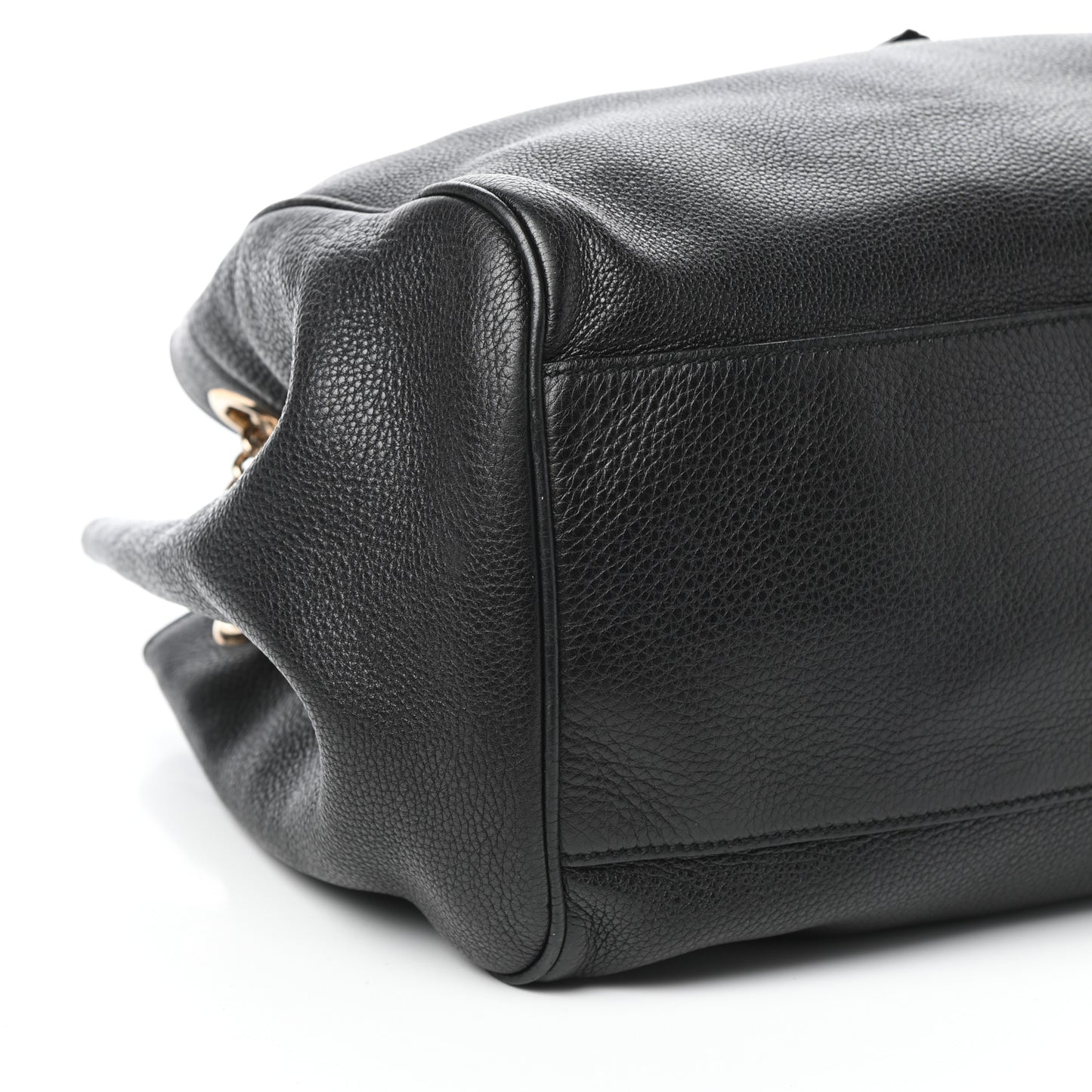 Calfskin Medium Emily Shoulder Bag Black