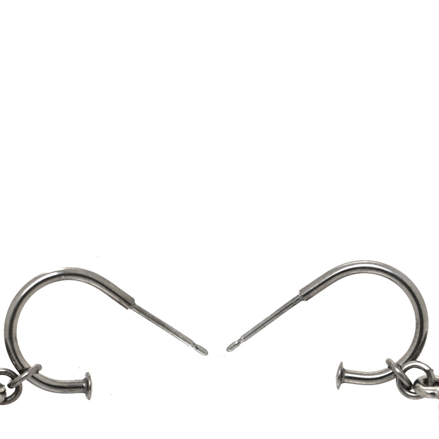 Chanel Ruthenium CC Drop Earrings 3 of 4