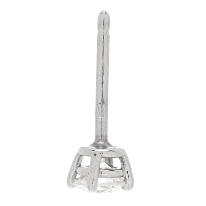 Tiffany Platinum Diamond .33ctw Solitaire Earrings 4 of 4