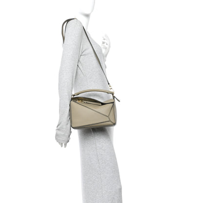 Loewe Calfskin Small Puzzle Bag Artichoke Green 2 of 12