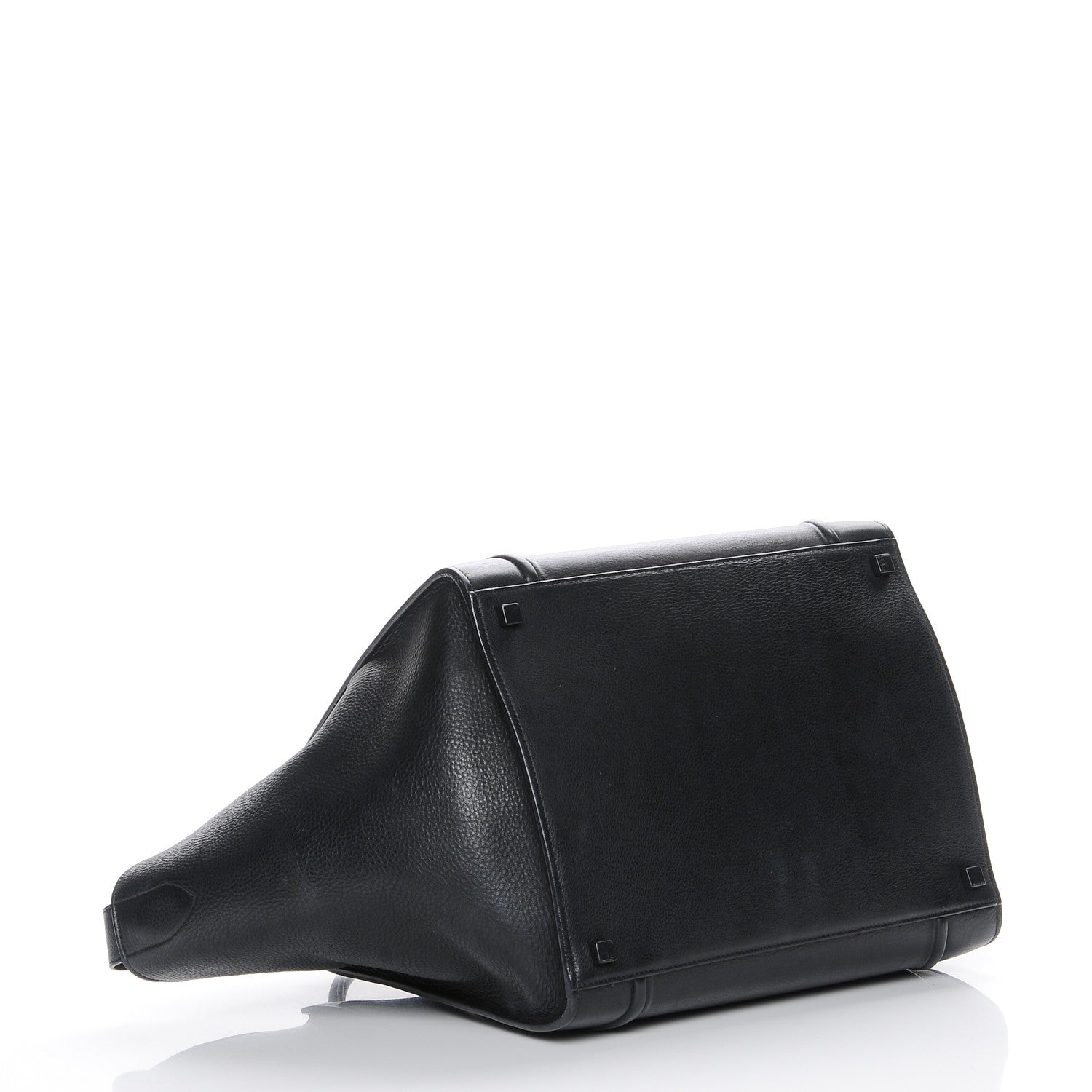 Celine Supple Calfskin Medium Phantom Luggage Black 4 of 10