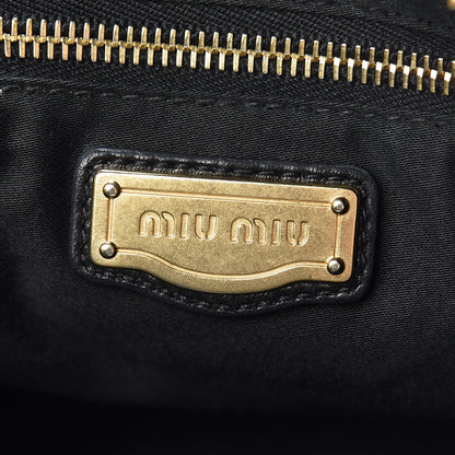 Miu Miu Nappa Matelasse Shoulder Bag Black 7 of 12