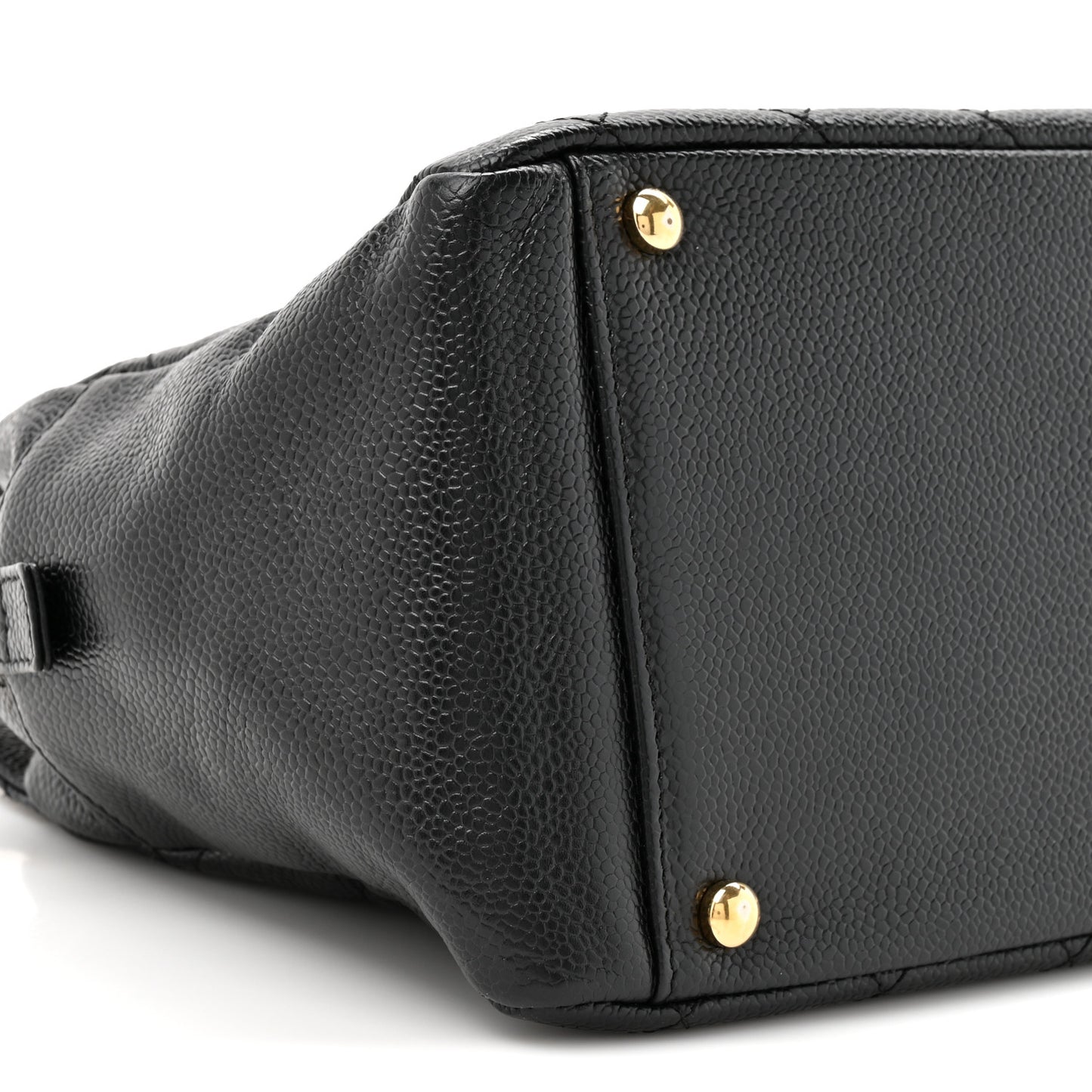 Caviar Quilted Petit Timeless Tote PTT Black