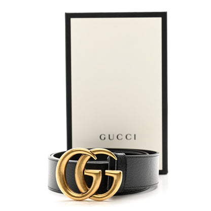 Gucci Textured Calfskin Double G 40mm Belt 90 36 Black 8 of 8