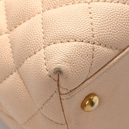 Chanel Caviar Quilted Medium Coco Handle Flap Light Beige 10 of 13