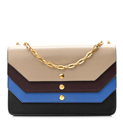 Mulberry Smooth Calfskin Multiflap Chain Clutch Oxblood Multicolor 1 of 8