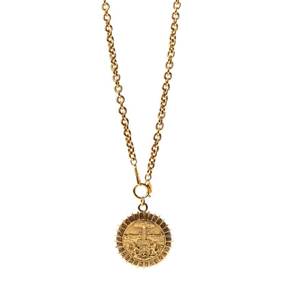 Chanel Medallion CC Chain Necklace Gold 1 of 6