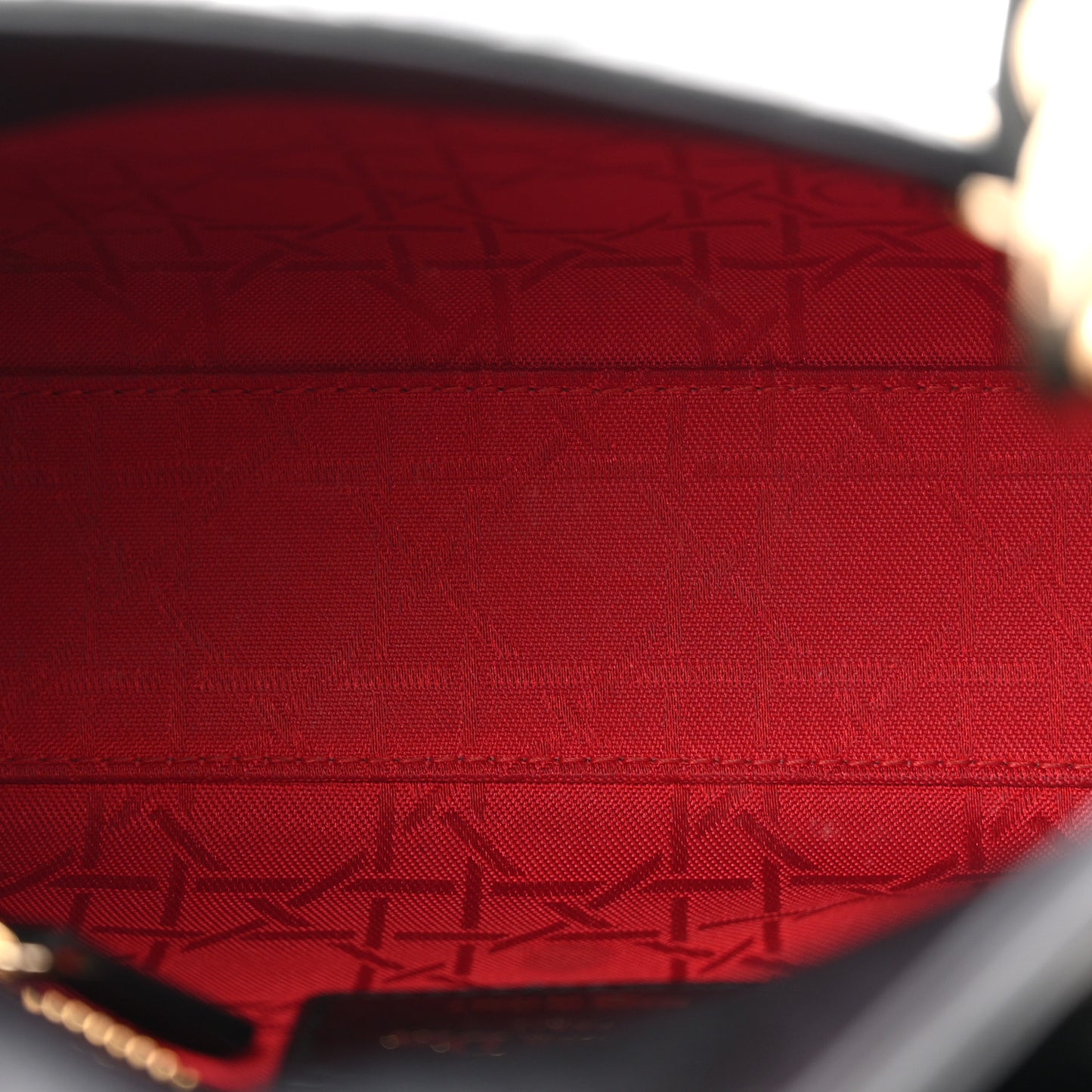 Lambskin Cannage Mini Lady Dior Black
