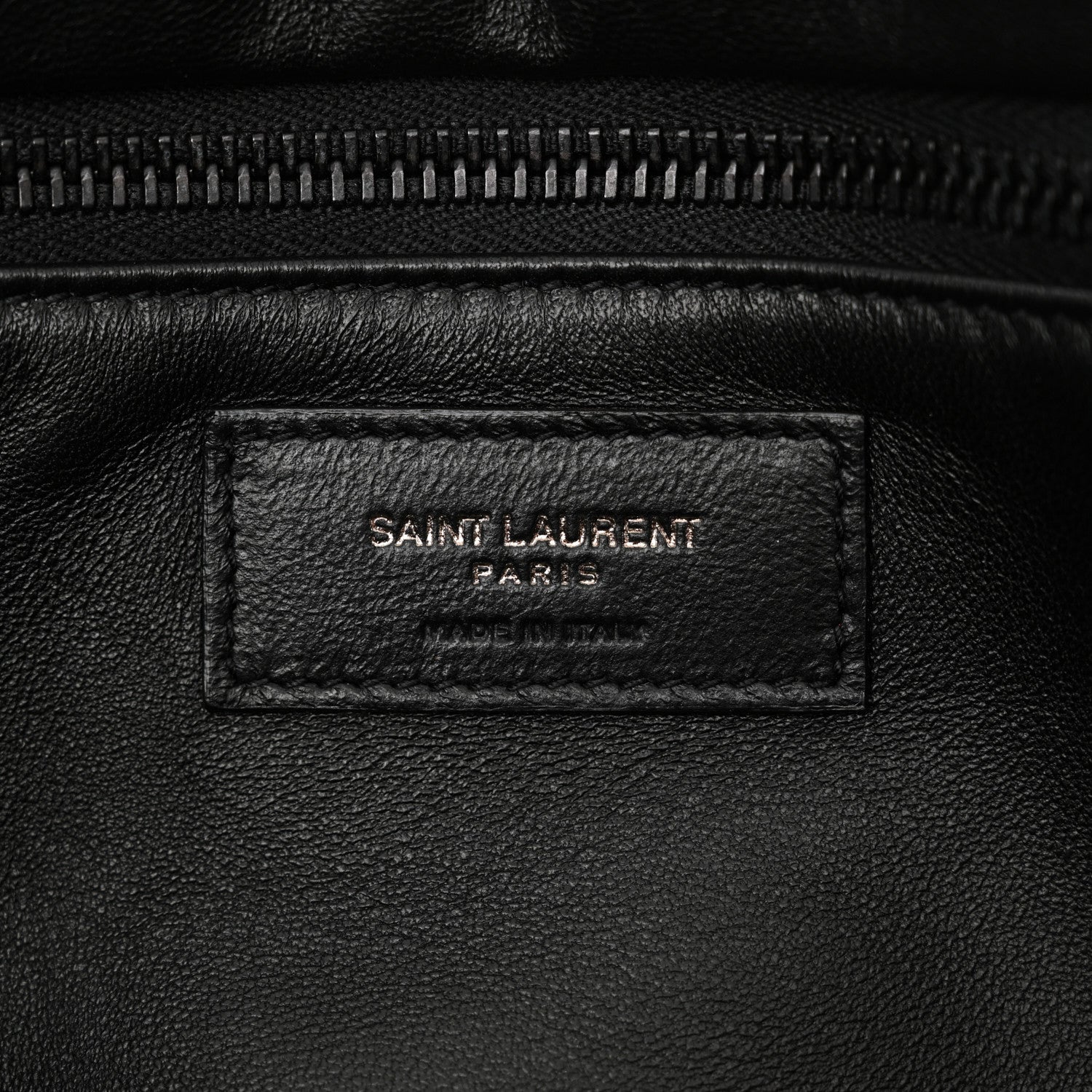 Saint Laurent Lambskin Wide Puffer Tote Black 6 of 10