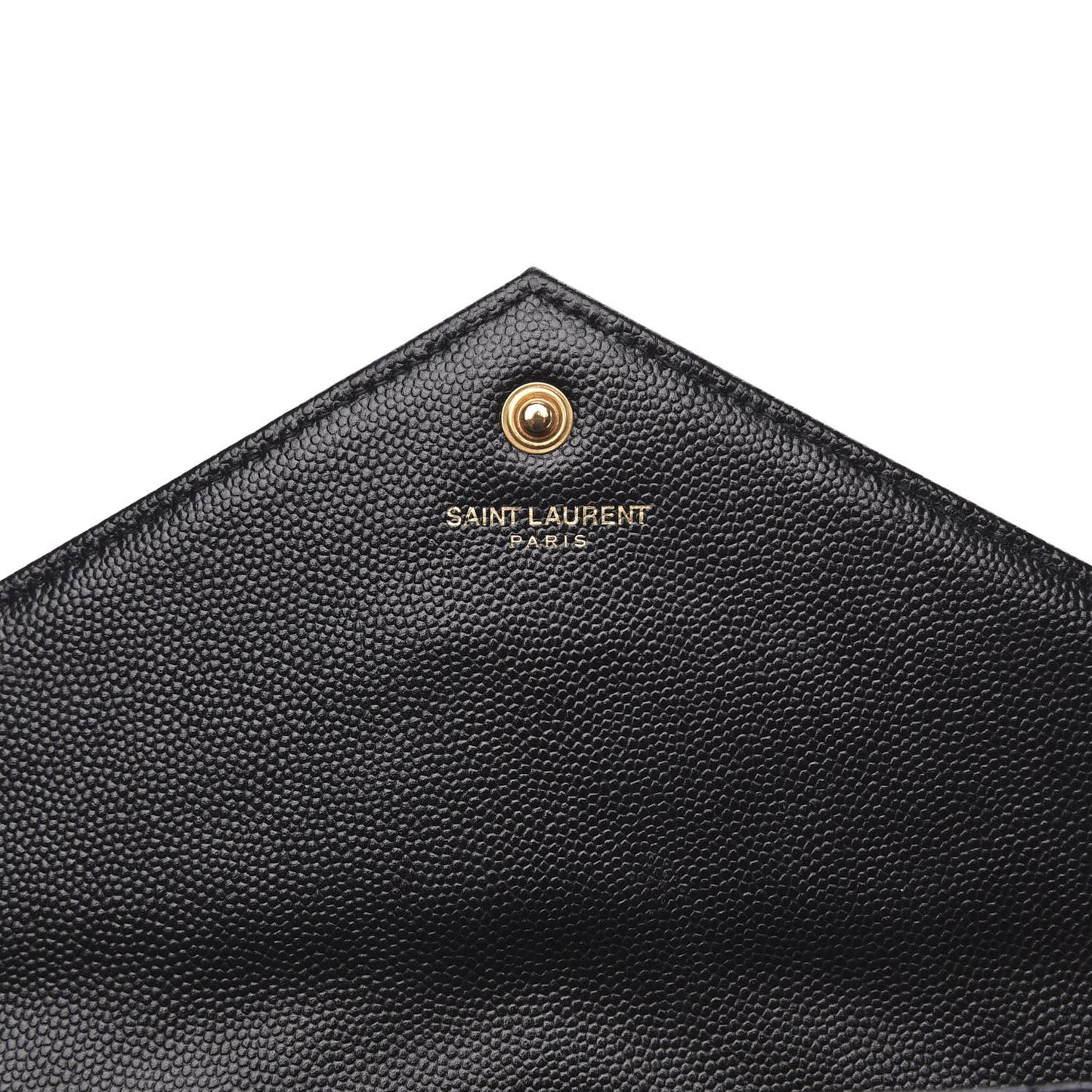 Grain De Poudre Matelasse Chevron Monogram Chain Wallet Black