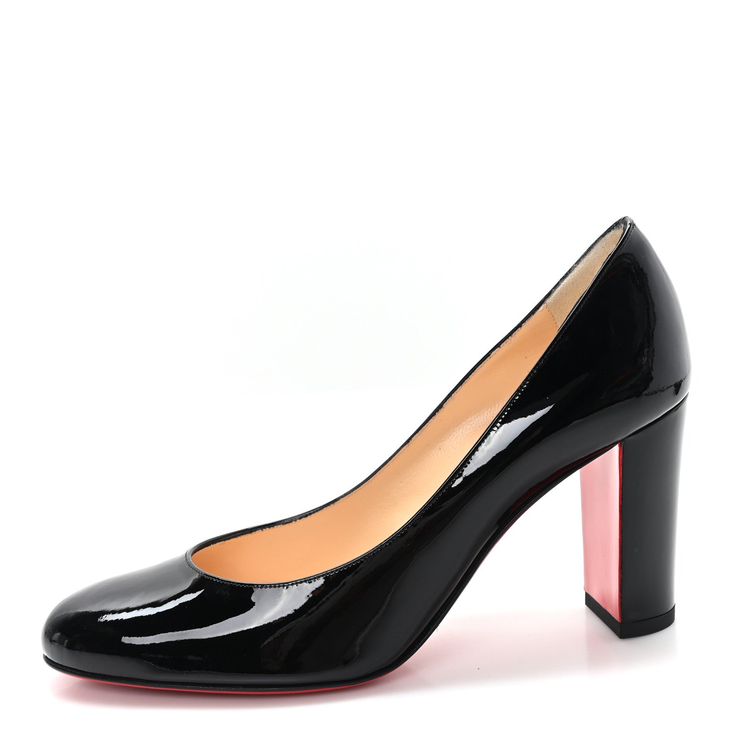 Christian Louboutin Patent Lady Gena 85 Pumps 35 Black 1 of 9