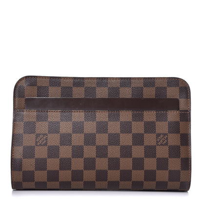 Louis Vuitton Damier Ebene Pochette Saint Louis Clutch 1 of 11