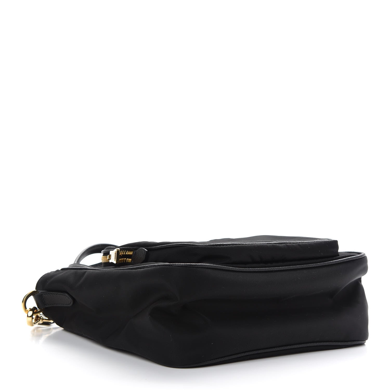 Prada Saffiano Tessuto Nylon Tote Bag Black 4 of 8