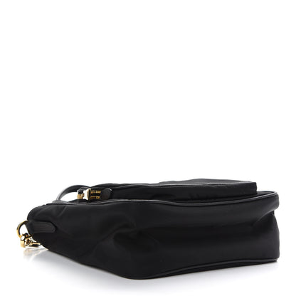 Prada Saffiano Tessuto Nylon Tote Bag Black 4 of 8