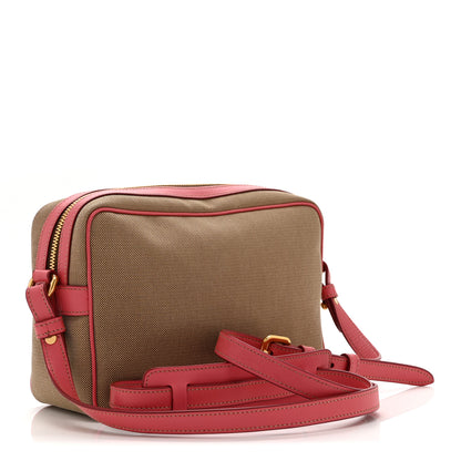 Prada Jacquard Logo Camera Bag Corda Peonia 3 of 10