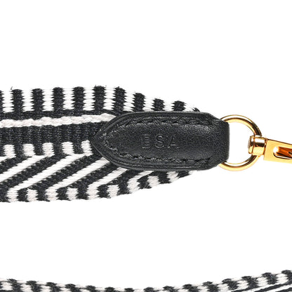 Hermes Toile Swift 25mm Sangle Cavale Shoulder Strap Black Ecru 3 of 5