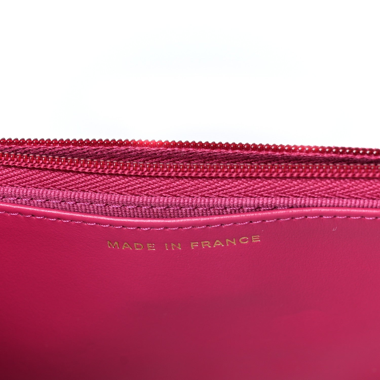 Chanel Caviar Quilted Wallet on Chain WOC Fuchsia 6 of 9