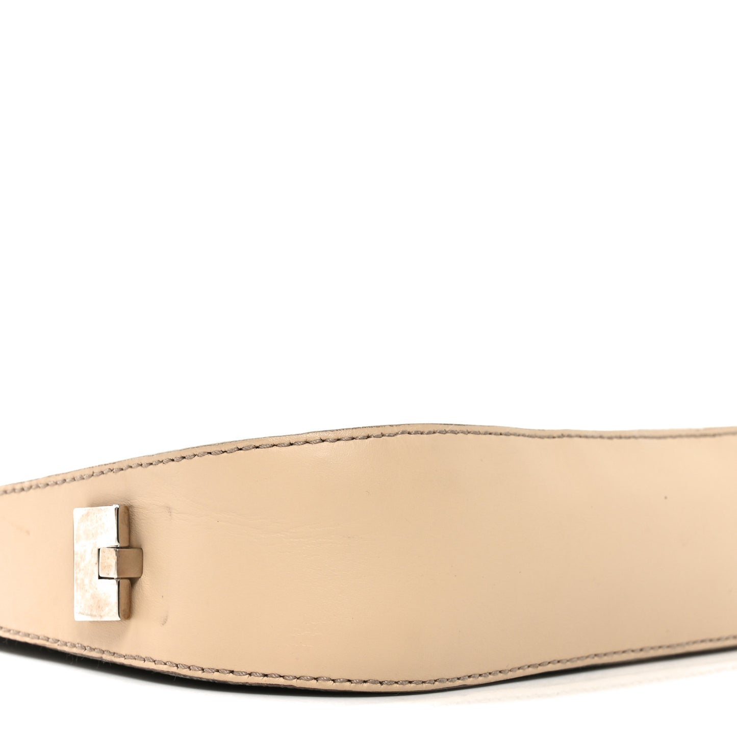 Lizard Calfskin Shoulder Bag Beige
