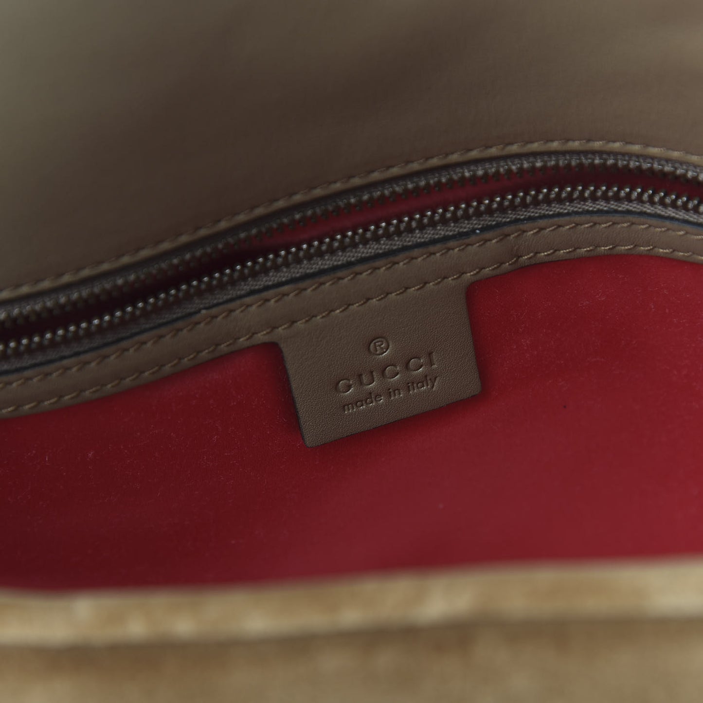 Velvet Matelasse Medium GG Marmont Shoulder Bag Taupe