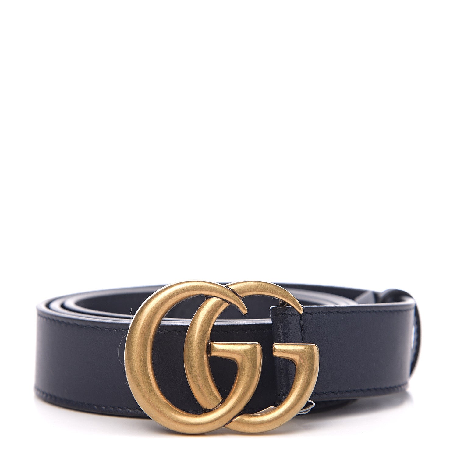 Gucci Moon Calfskin Double G 30mm Belt 105 42 Blue 1 of 5