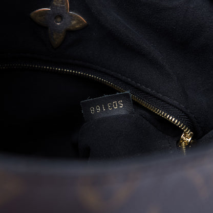 Louis Vuitton Monogram Flower Hobo Black 10 of 14