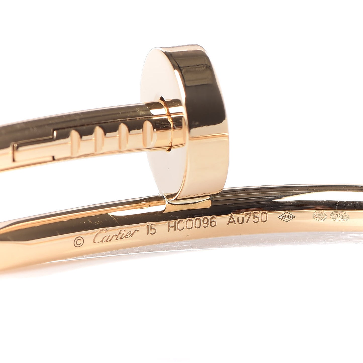 18K Yellow Gold Juste Un Clou Bracelet 15