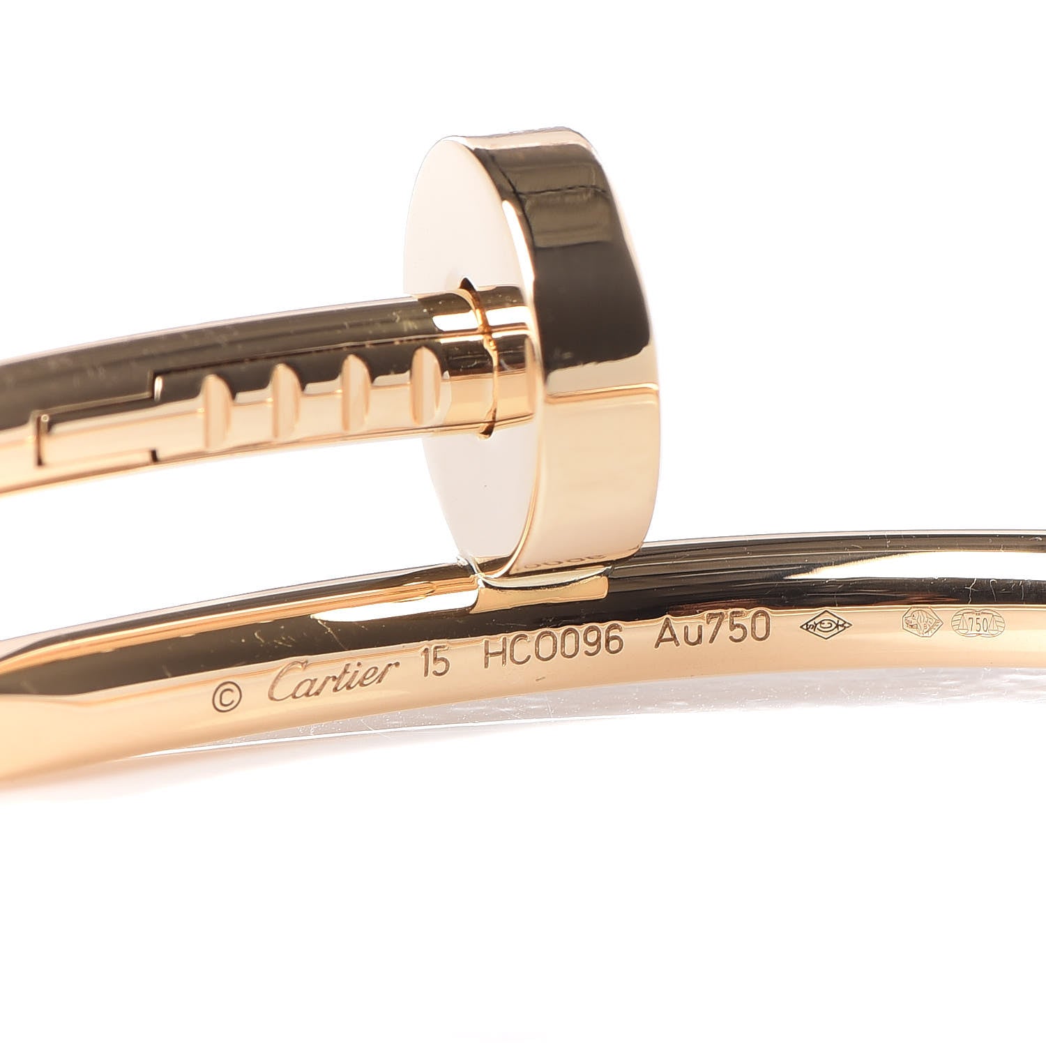 Cartier 18K Yellow Gold Juste Un Clou Bracelet 15 4 of 5