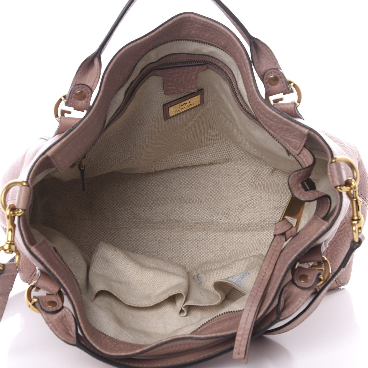 Pebbled Calfskin Medium Miss GG Top Handle Bag Mauve