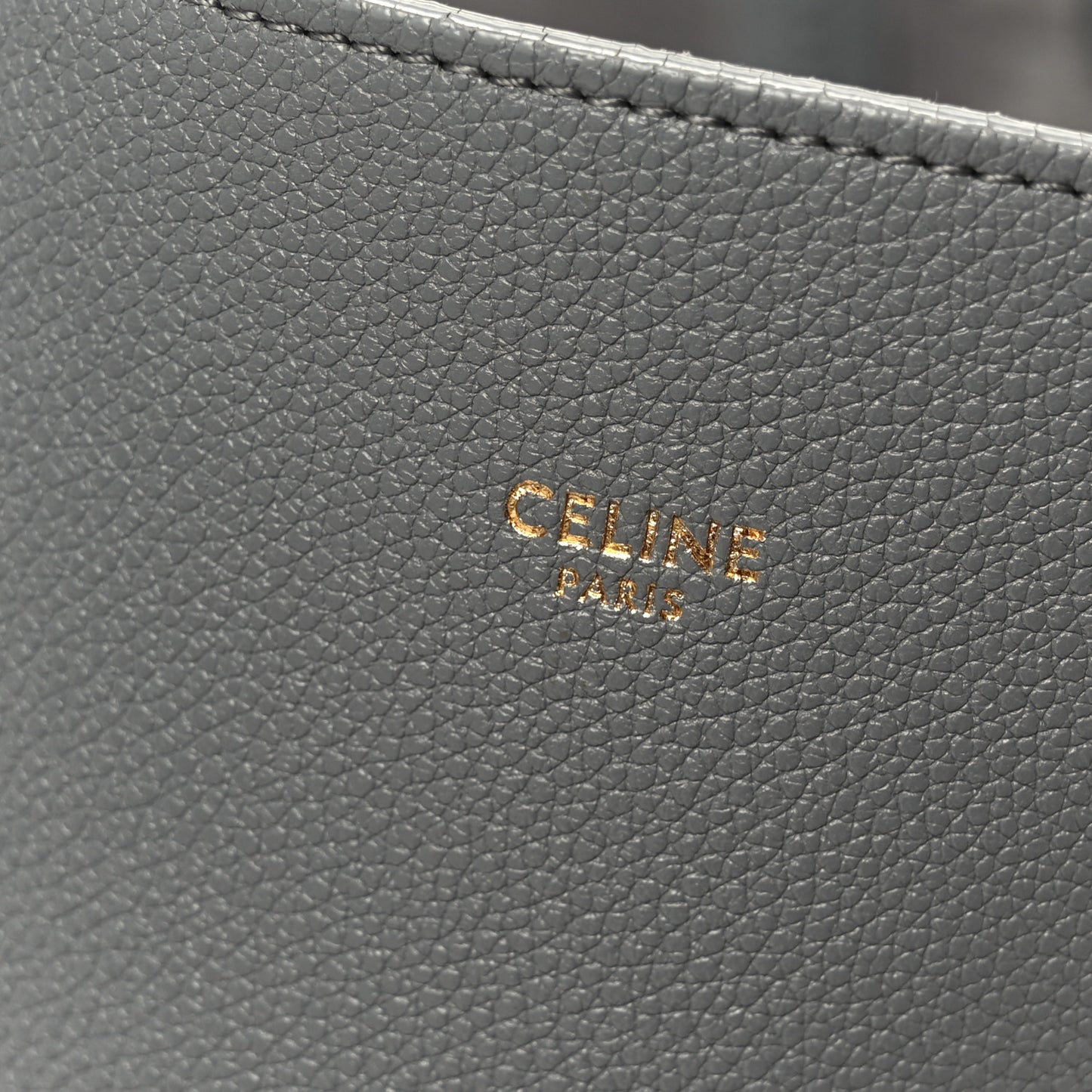 Soft Grained Calfskin Small Belt Cabas Phantom Grey