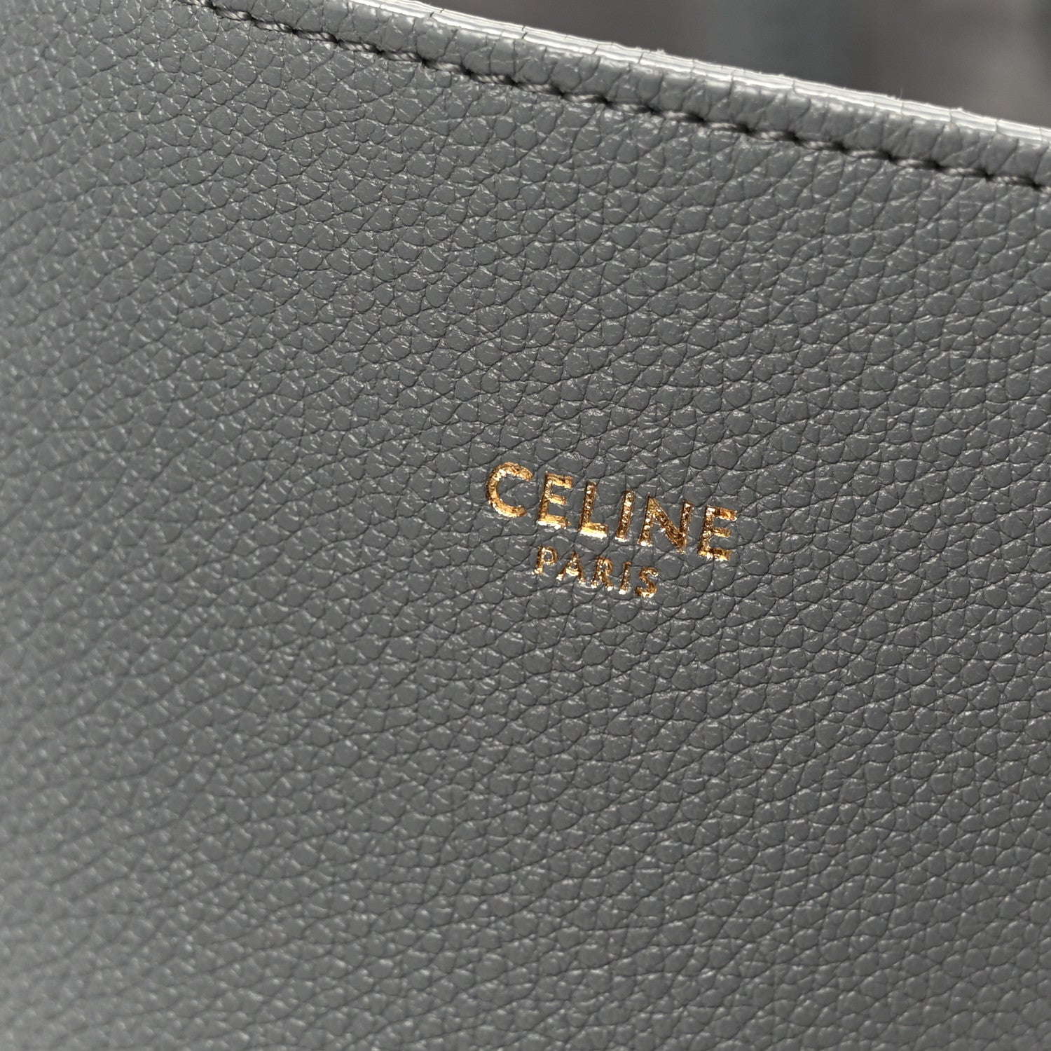 Celine Soft Grained Calfskin Small Belt Cabas Phantom Grey 7 of 11