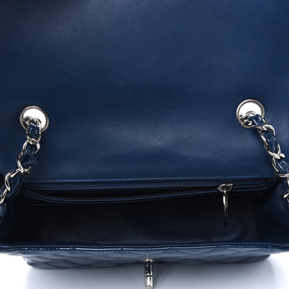 Chanel Patent Calfskin Quilted Mini Rectangular Flap Navy Blue 4 of 4