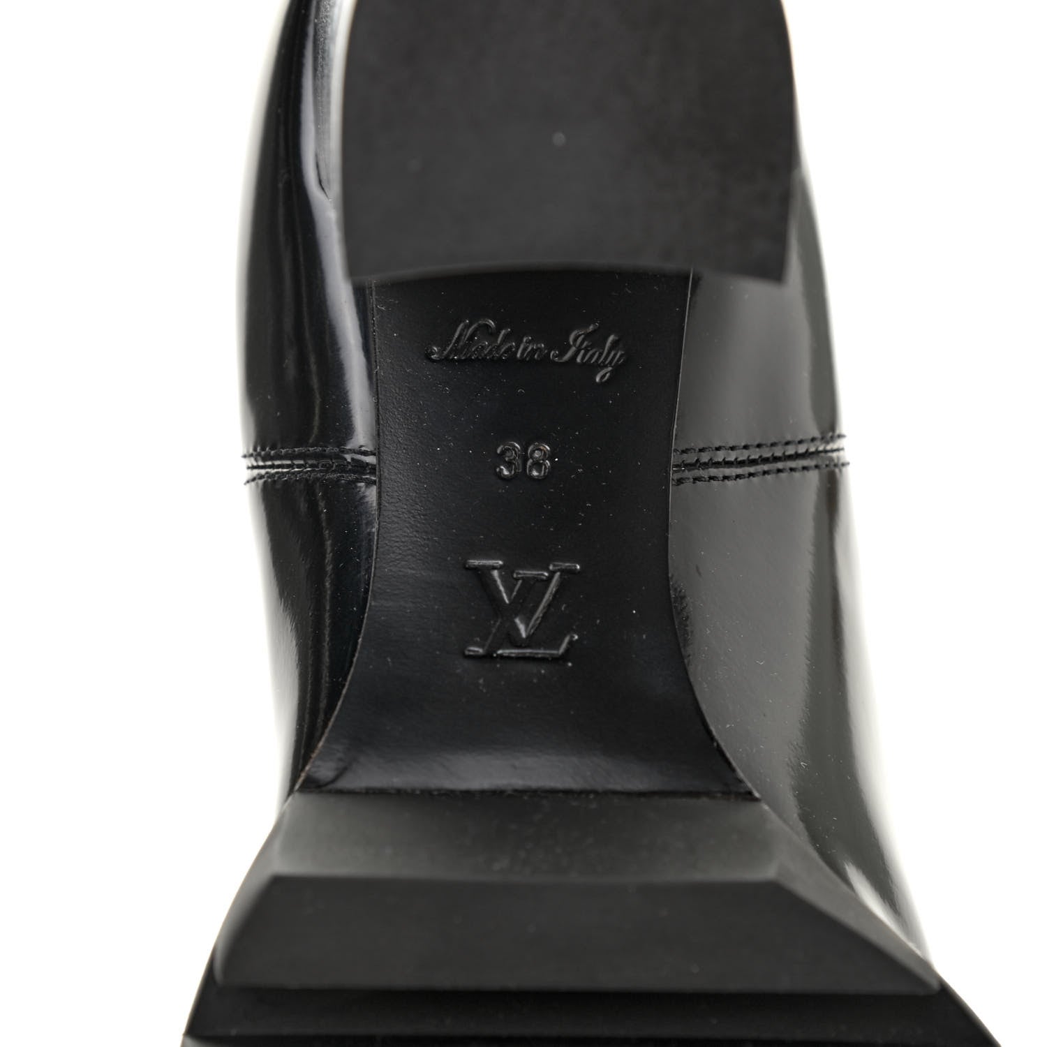 Louis Vuitton Patent Nano Monogram Ankle Star Trail Boots 38 Black 7 of 7