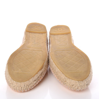 Chanel Lambskin CC Espadrilles 36 Nude 5 of 8