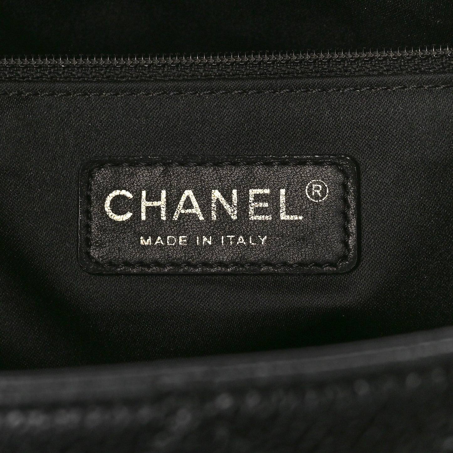 Caviar Quilted Grand Shopping Tote GST Black