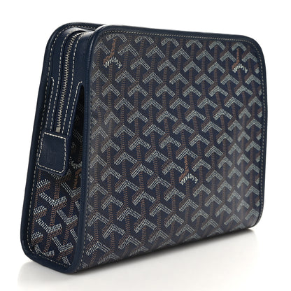 Goyard Goyardine Jouvence Toiletry Pouch Navy 3 of 9