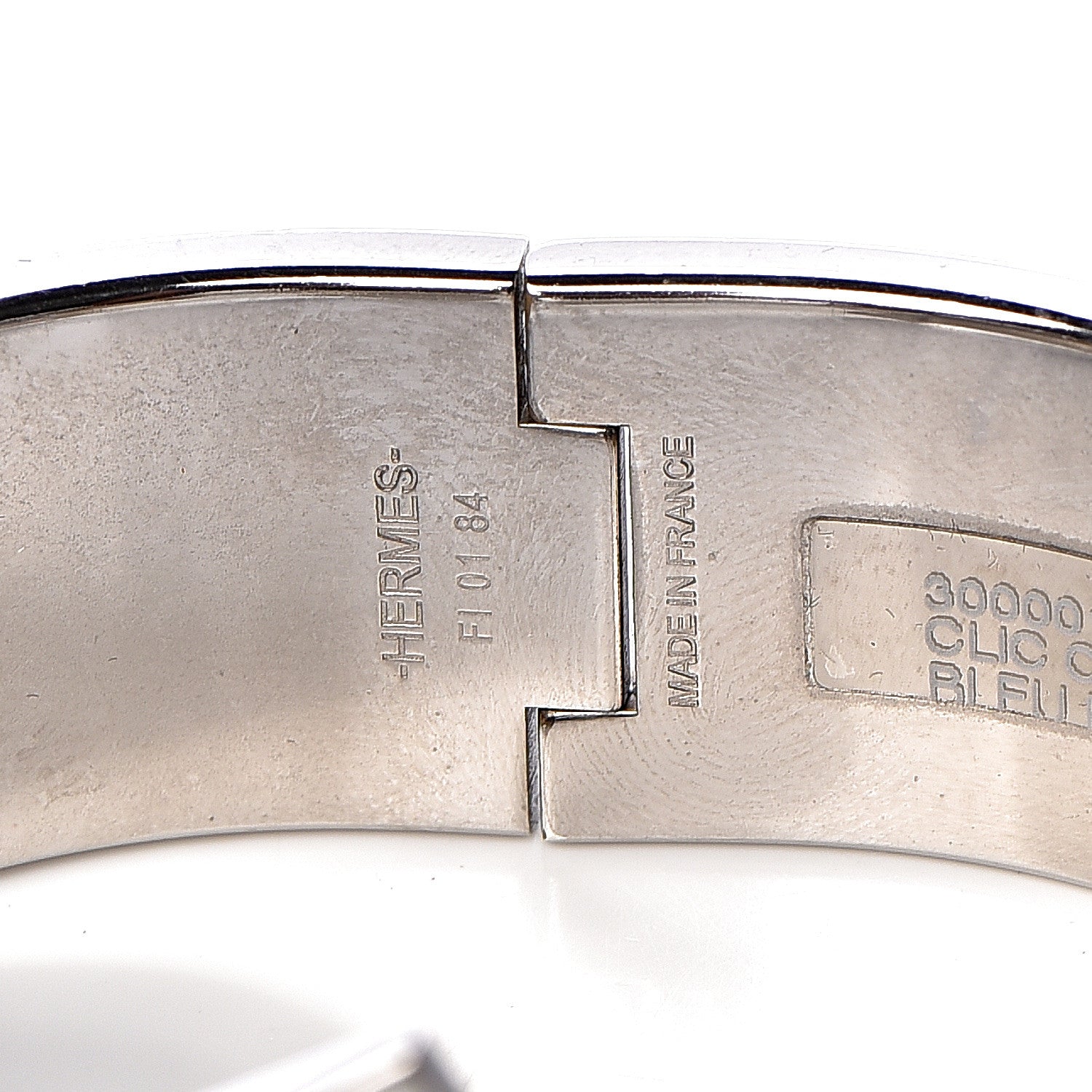 Hermes Enamel Wide Clic Clac H Bracelet PM Bleu Profond 5 of 6