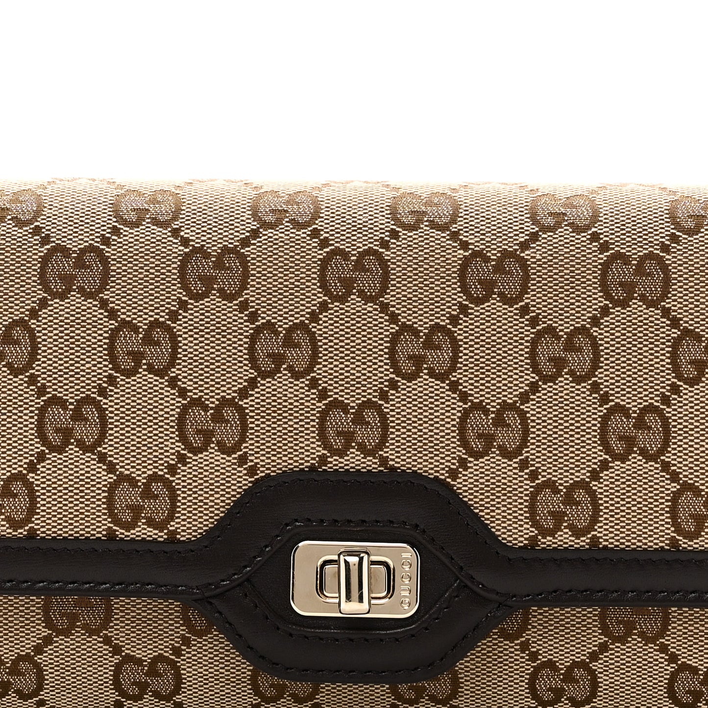 Monogram Medium Luce Shoulder Bag Beige Ebony