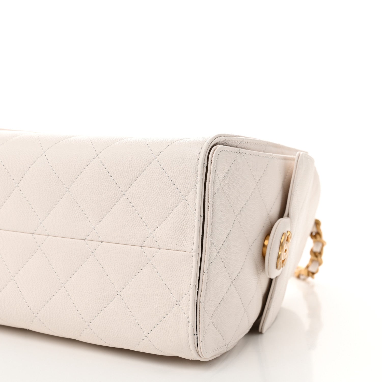 Chanel Caviar Quilted Small Chanel 25 Handbag White 10 of 11