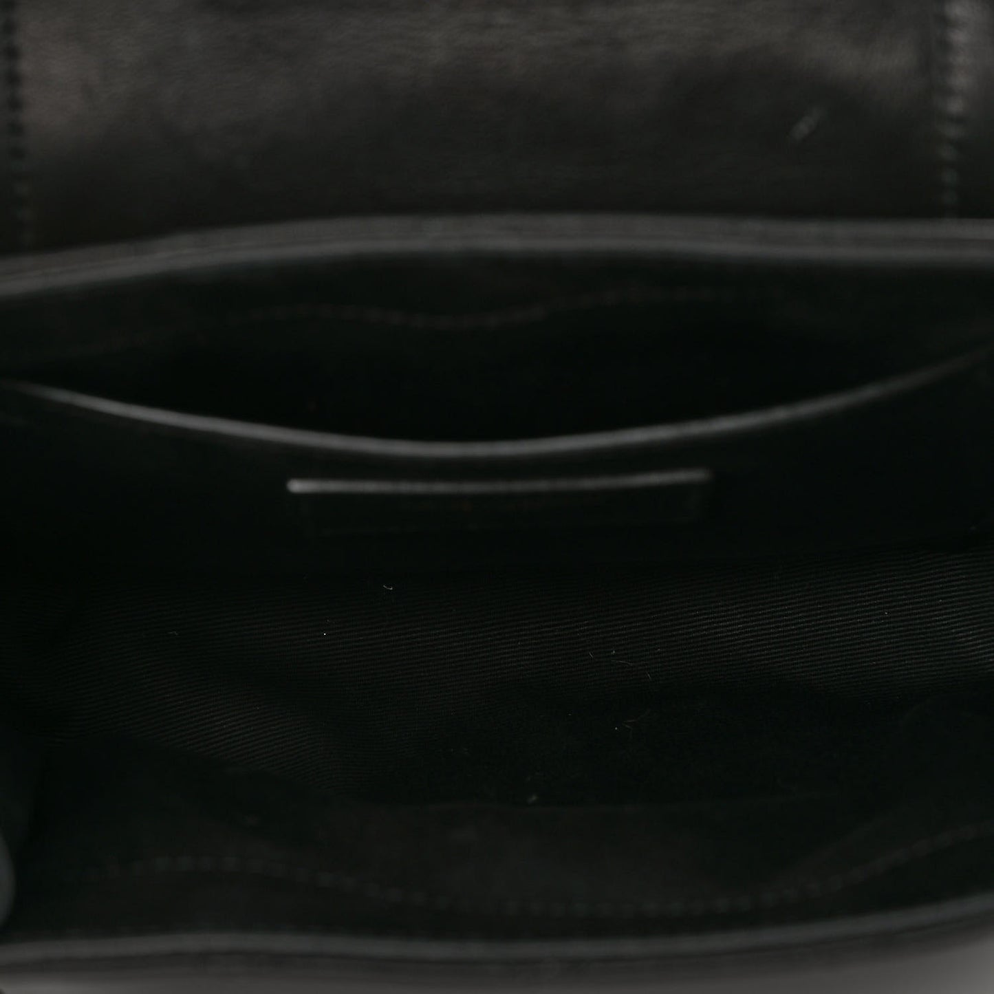 Lambskin Quilted Monogram Mini Nolita Black