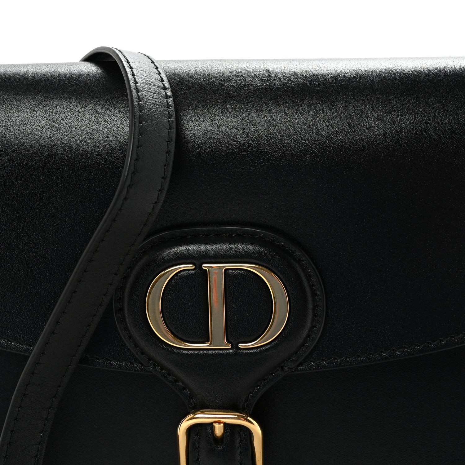 Christian Dior Box Calfskin Medium Bobby Frame Flap Black 7 of 9