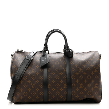 Louis Vuitton Monogram Macassar Keepall Bandouliere 45 1 of 10
