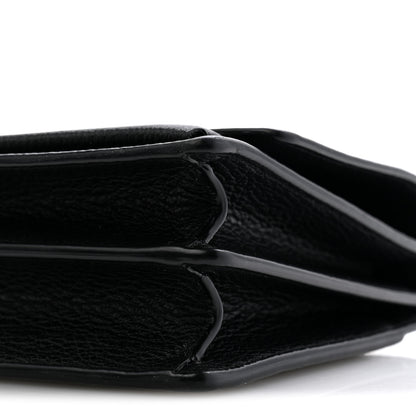 Saint Laurent Calfskin Medium Monogram Sunset Satchel Black 10 of 13