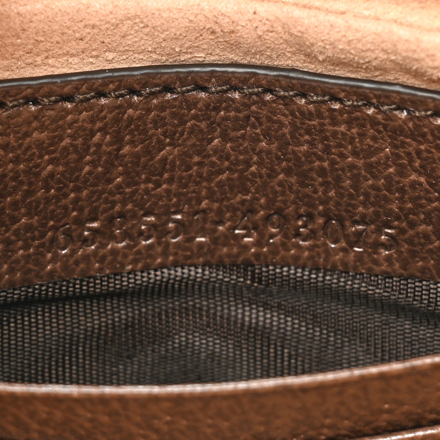 GG Supreme Monogram Textured Calfskin Web Mini Ophidia Half Moon Hobo Beige Ebony New Acero