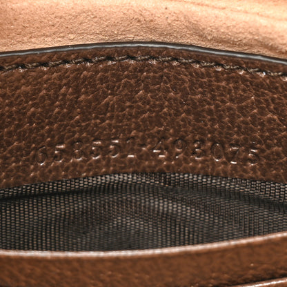 Gucci GG Supreme Monogram Textured Calfskin Web Mini Ophidia Half Moon Hobo Beige Ebony New Acero 7 of 9